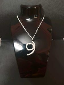 Pearl Number 9 Necklace
