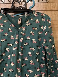 Max Full Sleeves Cotton Nighty