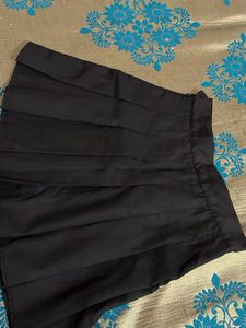 Black Pleated Skirt
