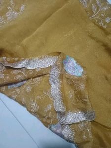 Embroidered saree