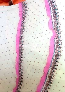 Embroidered White Top ( Lehga Choli)