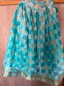 Festive Chaniya With Banarasi Dupatta(no Blowse)