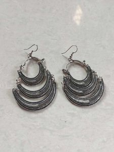Tiered Crescent Earrings