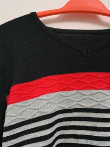 Striped Knit Sweater