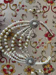 Pearl Jewellery Set-Look Elegant During Garba