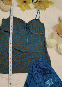 Cute Blue Lingerie Set