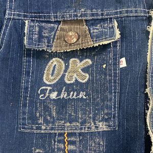 Denim Jacket with Fleece Collar