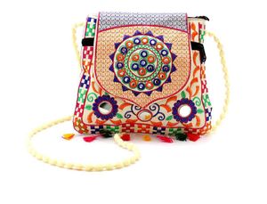 Embroidered Sling Bag