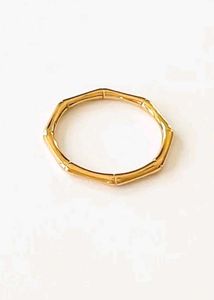 Gold Bamboo Style Rings