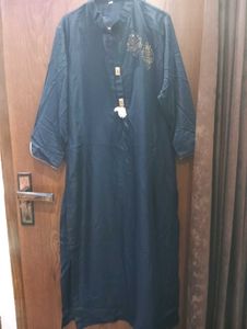 Elegant Navy Blue Kurta