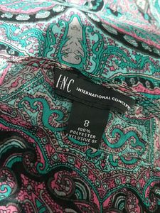 14221. Paisley Print Blouse