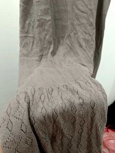 Casual Brown Knit Dress