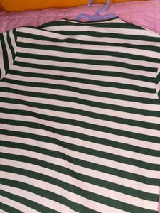 Striped Tee - Green &amp; White