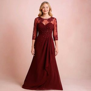 Elegant Maroon Evening Gown