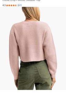 Cute Cropped Knit Sweater