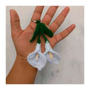 Crochet Lily Flower Keychain