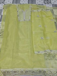 Elegant Yellow Embroidered Kurta Set