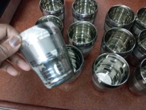 Steel Drinking Glasses (Set of 12)