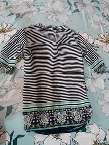 Green And White Top