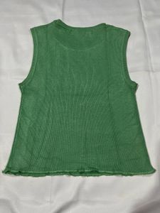 Green crop Top