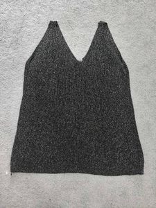 Sparkly Black Tank Top