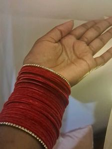 Beautiful Cherry 🍒 Red Colour 😍 Velvet Bangles