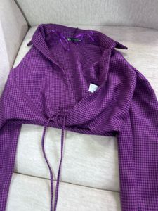 ZARA Checkered JACKET TOP