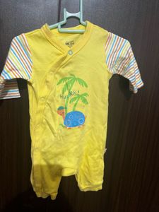 Cute Yellow Baby Romper