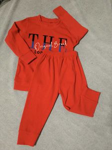 Red Lounge Set with Graphic Tee