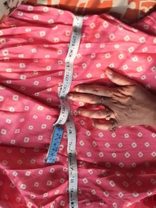 Elegant Pink Pinteresty Flowy Printed Dress