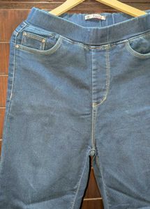 Pull-On Denim Pants