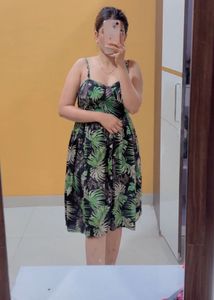 Tropical Print Dress