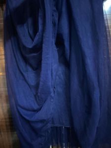 Navy Blue Fit And Flare Dress