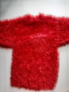 Red Ruffle  Top