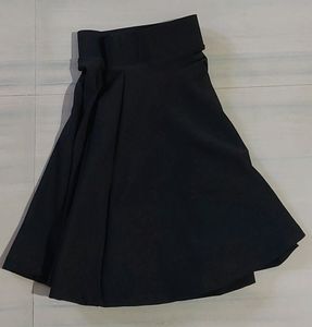 Pleated Black Skirt For Women