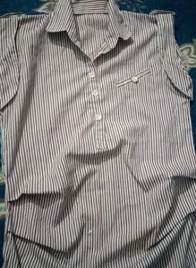 Striped Button-Down Shirt