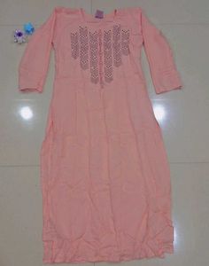 Elegant baby pink kurta