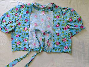 Floral Print Puff Sleeve Top