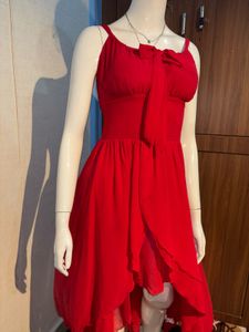 Red Asymmetric Dress