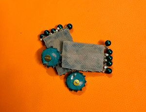 New Party Wear Fancy Fabric Earrings
