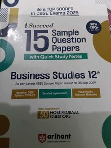Business Studies 12th Sample Paper