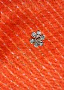 Exquisite Orange Kurthi Material..