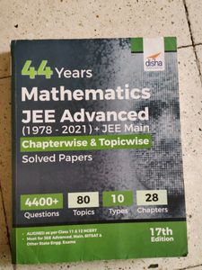 JEE Mathematics Solved Papers 44 Years