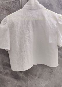 White Puff Sleeve Top