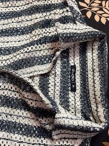 Striped Knit Button-Down