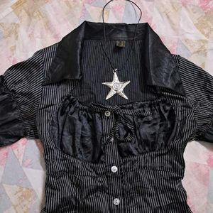Office Siren Striped Fitted Shirt