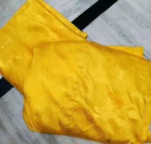Honey Yellow Silk Suit