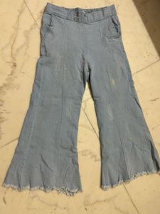 Flared Denim Pants