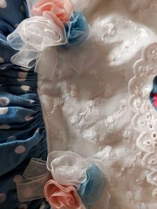 Pure Cotton Frilled Frock.