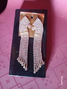 Dazzling Rhinestone Fringe Earrings